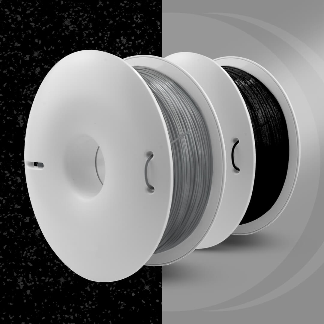 2 nouvelles couleurs spectaculaires pour le Fiberlogy Easy PETG : Silver et Onyx !