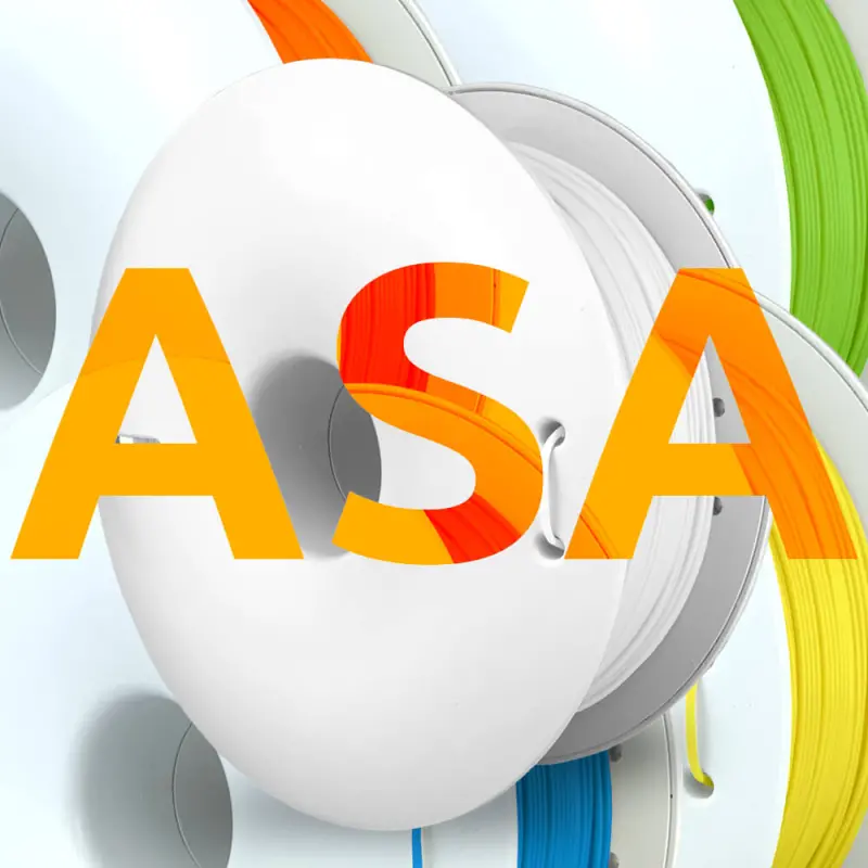 Fiberlogy ASA filament, the alternative to ABS, available in more and more colours.