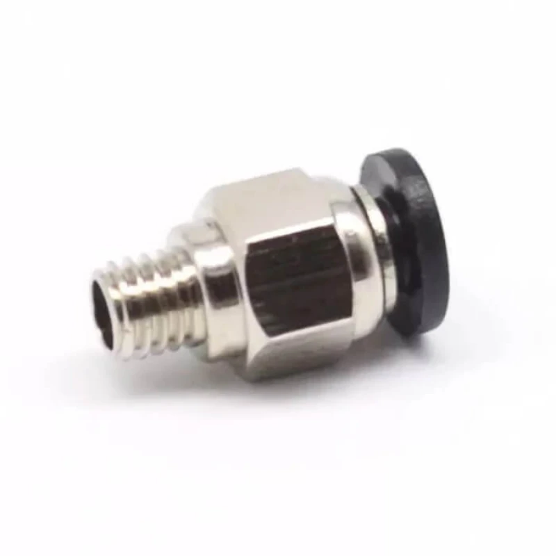 PC4-M6 push fitting voor PTFE tube (doorvoer)